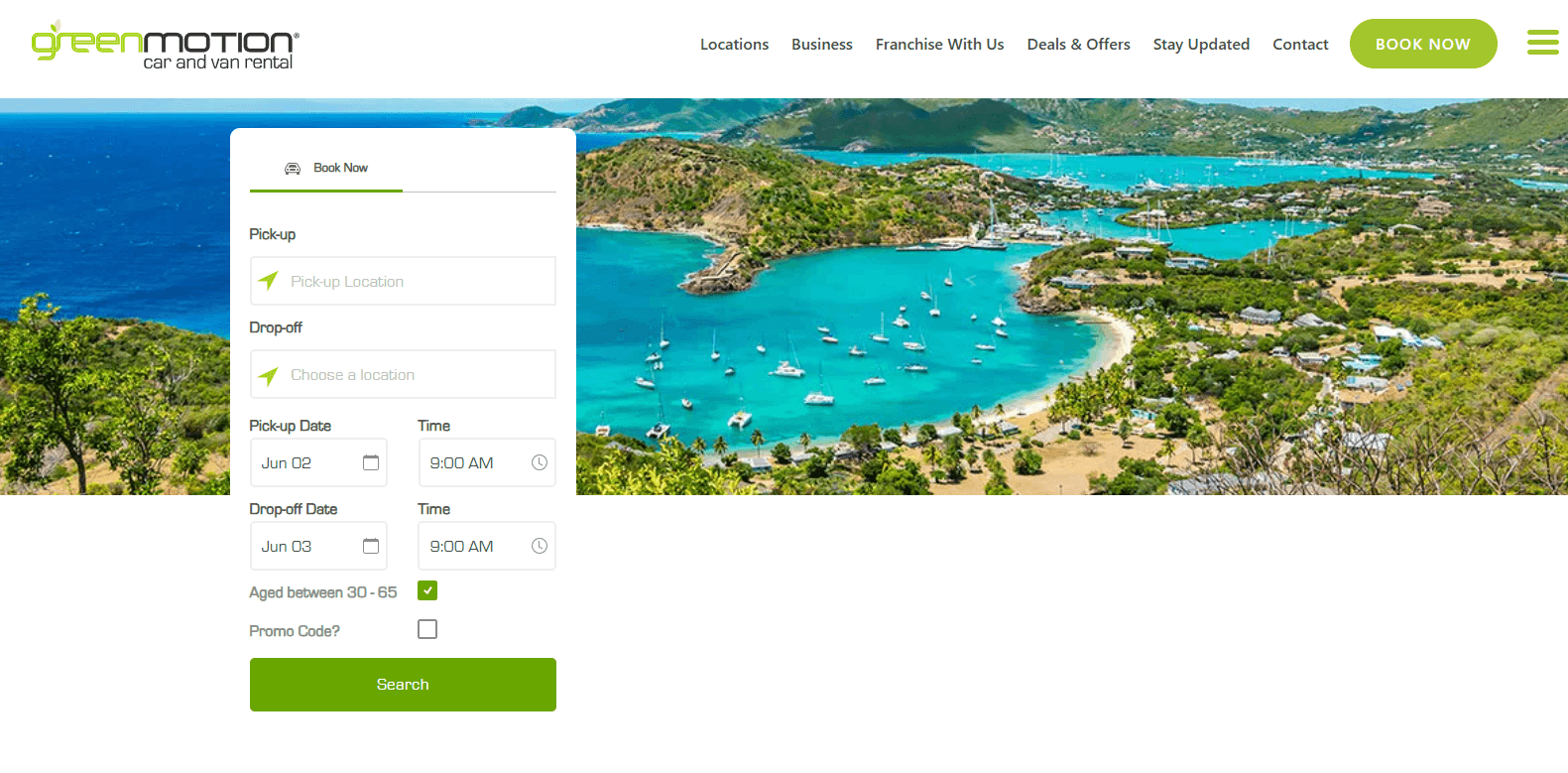 Green Motion Car Rental Antigua